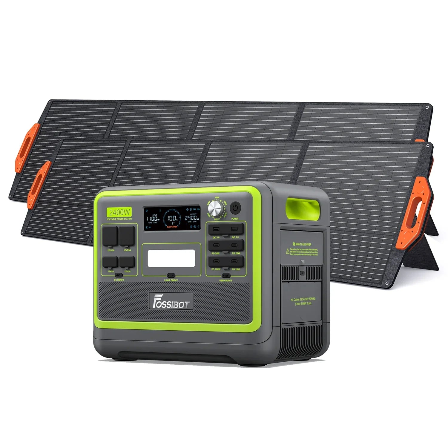 FOSSiBOT F2400 Station électrique Portable | 2400W 2048Wh – FOSSiBOT-EU