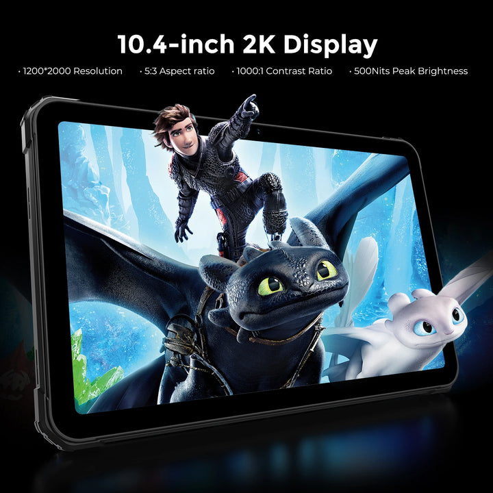 FOSSiBOT DT3 5G 10.4-inch 32+256GB MediaTek Dimensity 7300 4nm Octa-core 21560mAh 64MP Camera 66W Fast Charging Android 15 Rugged Tablet