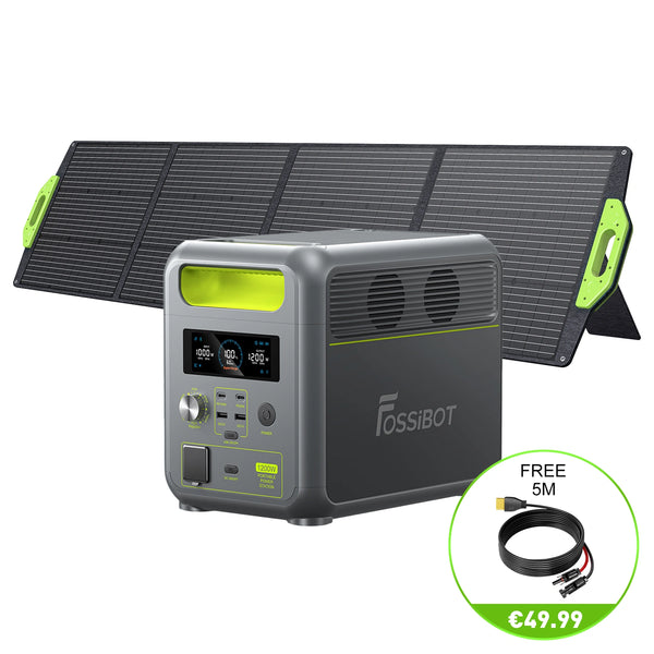 FOSSiBOT F1200 + SP200 | Solar Generator Kit