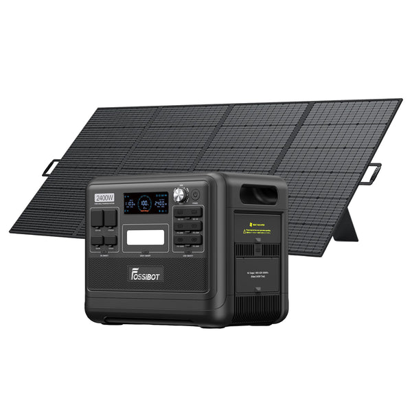 Station électrique portable FOSSiBOT F800 (LiFePO4 800W / 512 Wh) + panneau  solaire pliable FOSSiBOT SP200 (200W) –