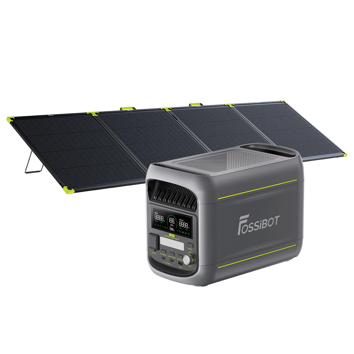 FOSSiBOT F1800+1×SP400 Pro Bifacial Portable Solar Panel (400W)
